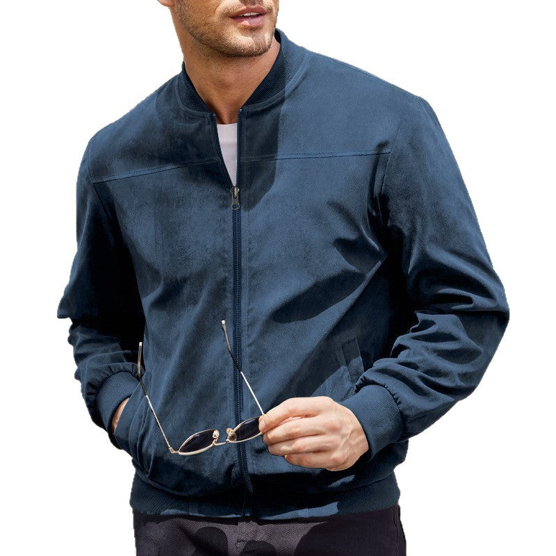 Men's bomber jacket in soft faux leather Lune London