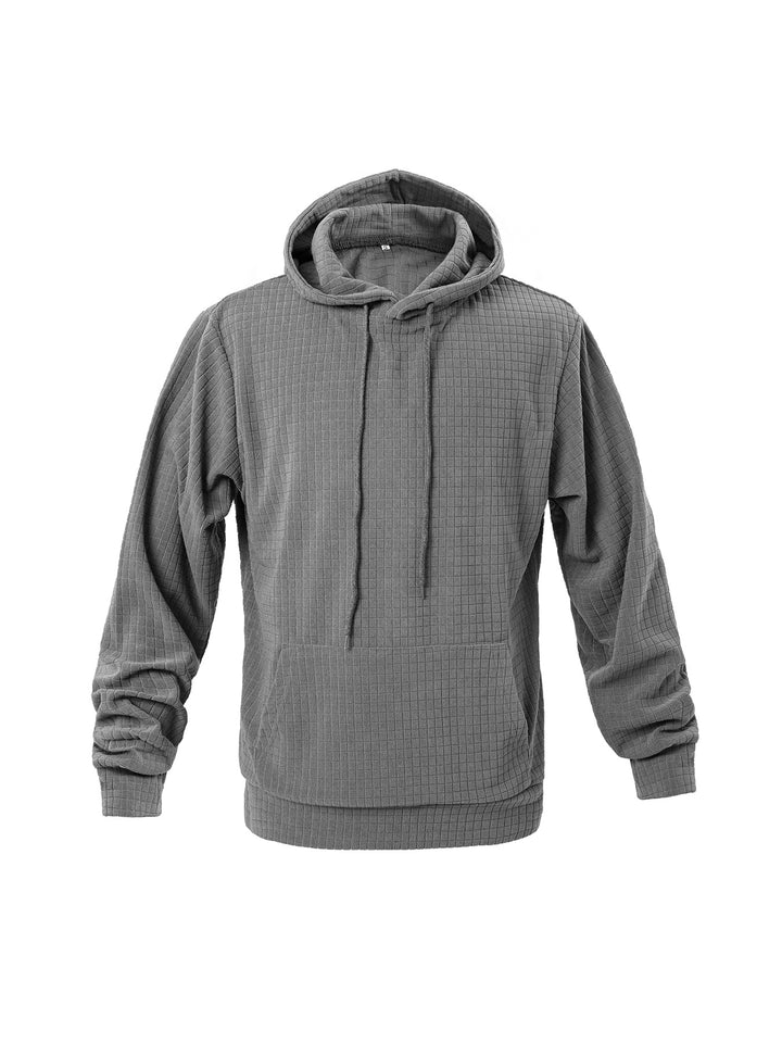 Men's casual hoodie with a fine texture design Lune London