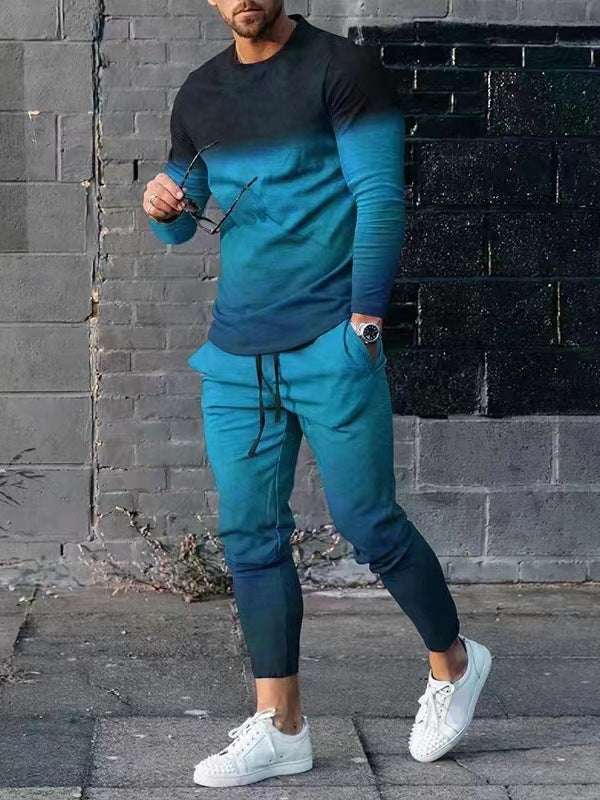 Men's modern leisure set with impressive gradient colors Lune London