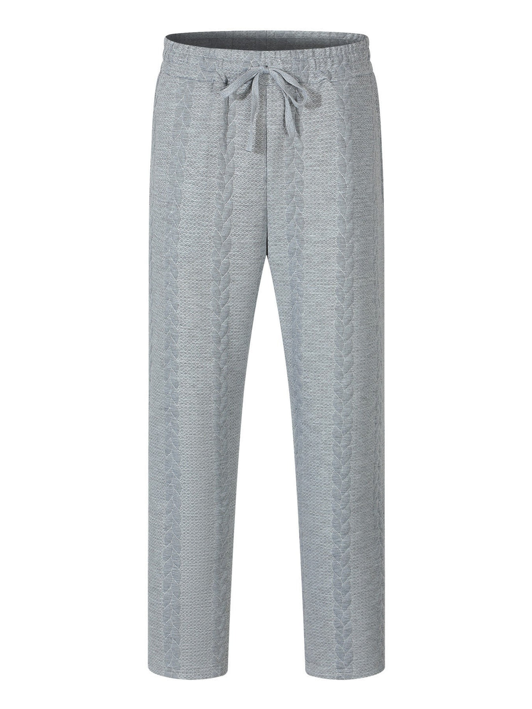 Men's stretch leisure pants with drawstring and textured design Lune London