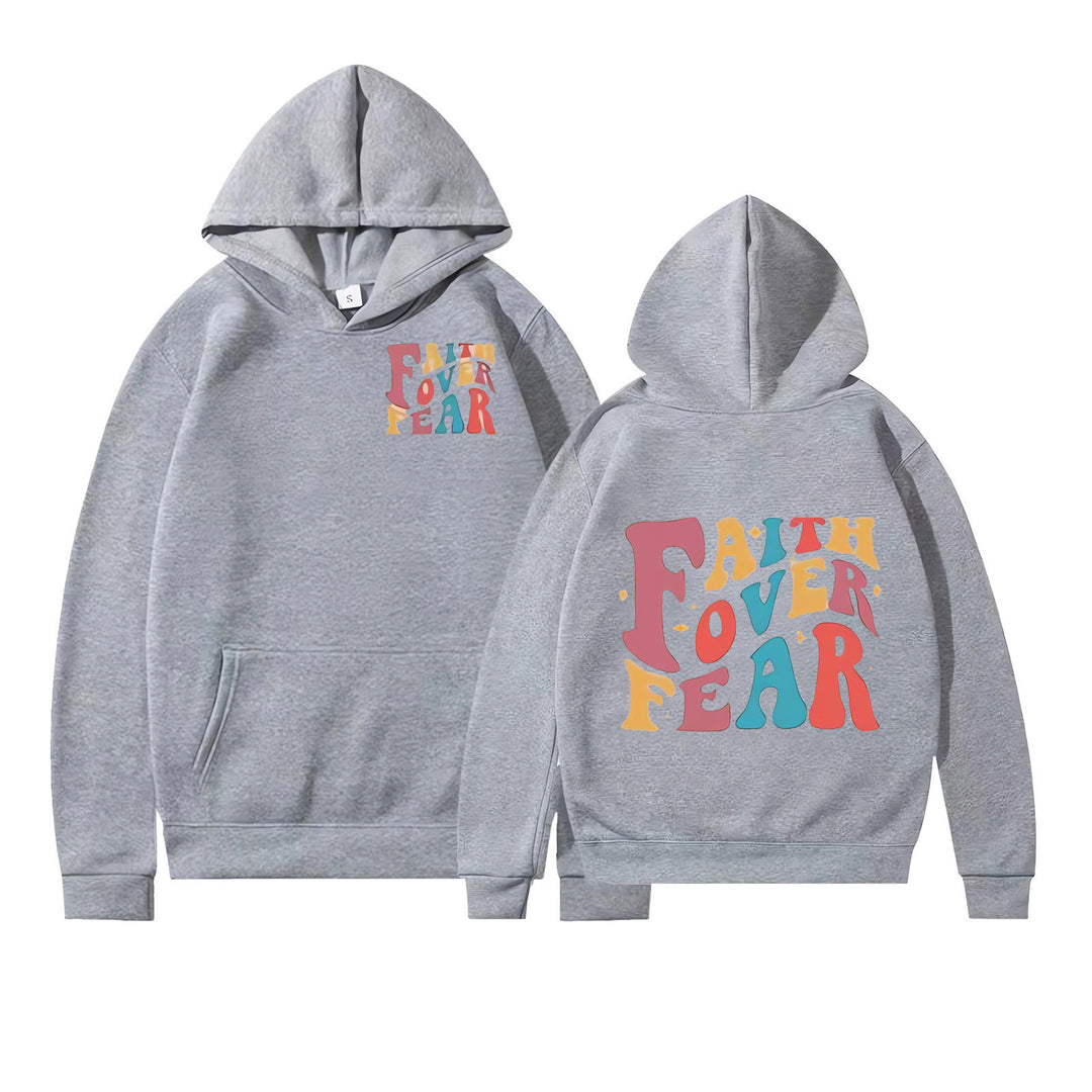Women's Hoodie with Motivational Graphic Details Chic & Stil