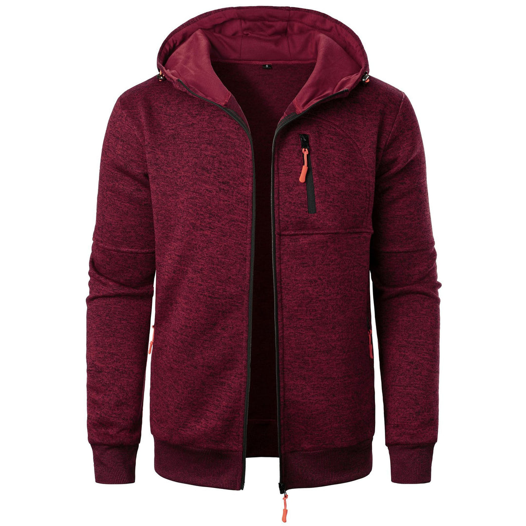 Sporty hooded jacket for men with an innovative structural design and practical pockets Lune London