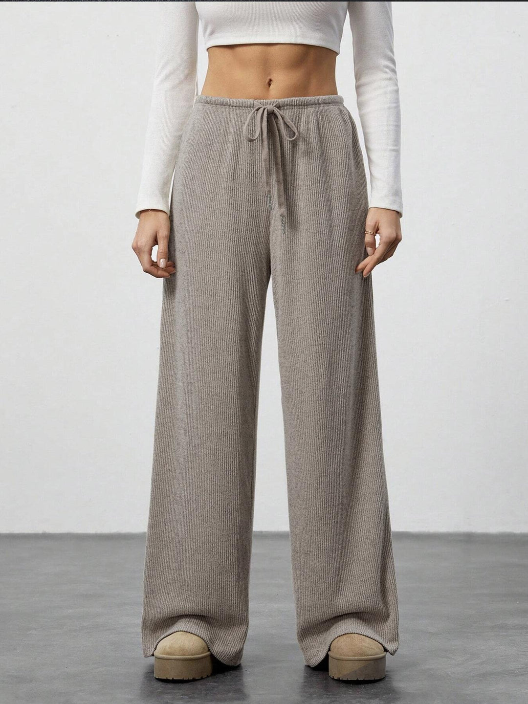 Pantalon en tricot ample pour femmes Chic & Stil