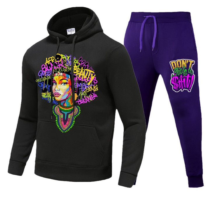 Women Hoodie with graphic print and stylish jogger pants Lune London