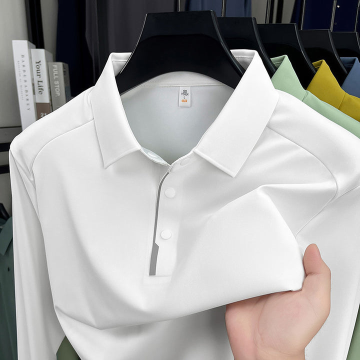 Sporty polo shirt for men with innovative moisture regulation Lune London