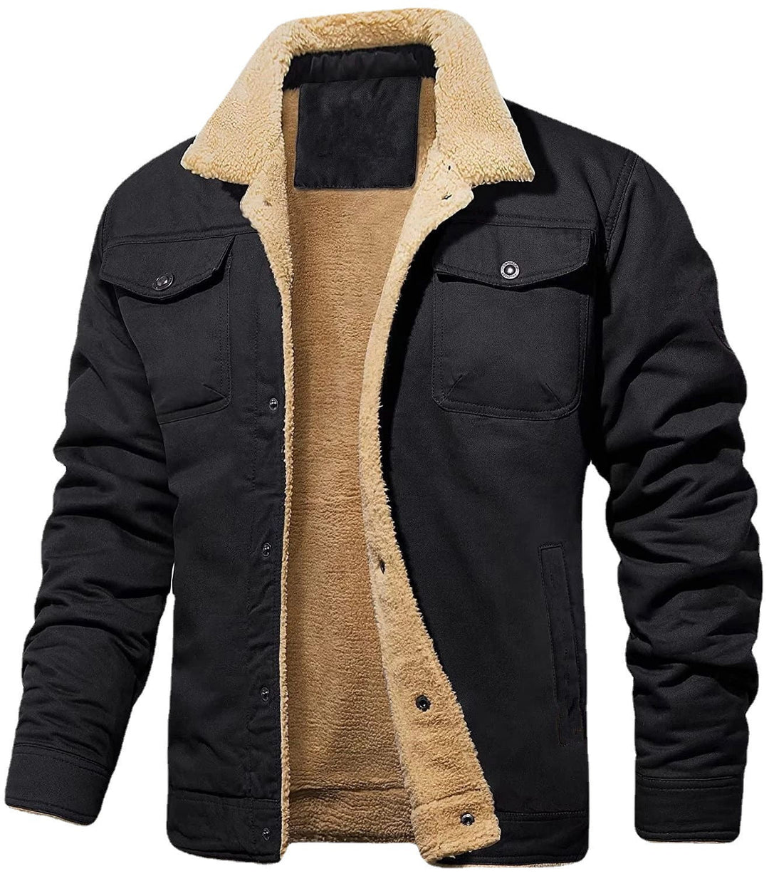 Men's utility jacket with warm inner lining and stylish lapel collar Lune London
