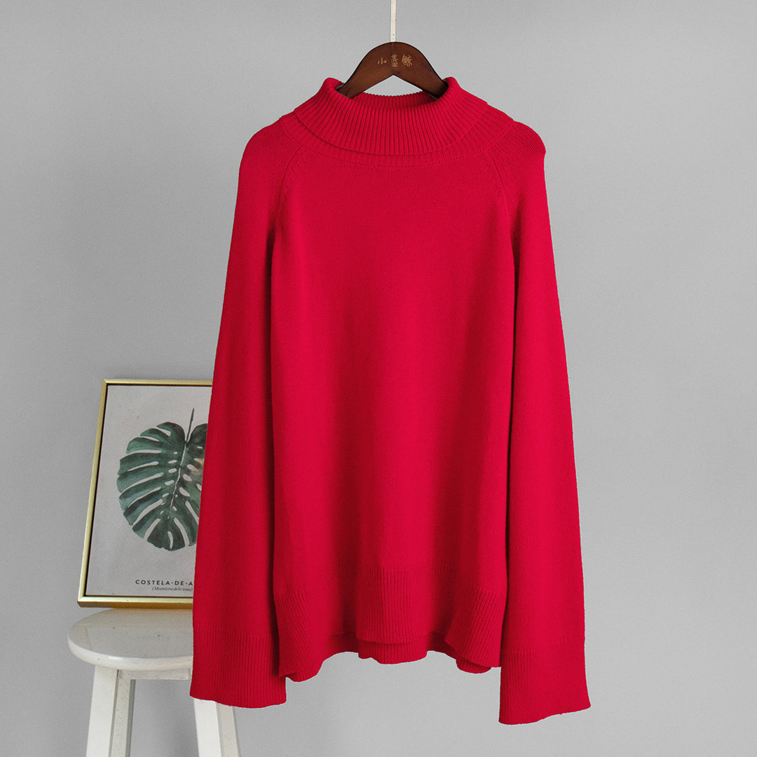 Women Oversized Turtleneck Sweater Lune London