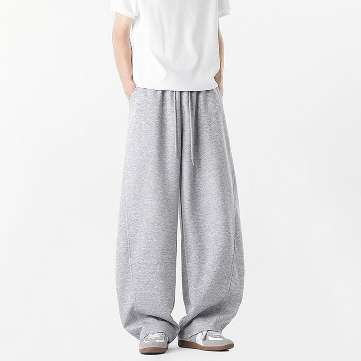 Men's Casual Loose-Fitting Leisure Pants with Elastic Waistband and Practical Side Pockets Lune London