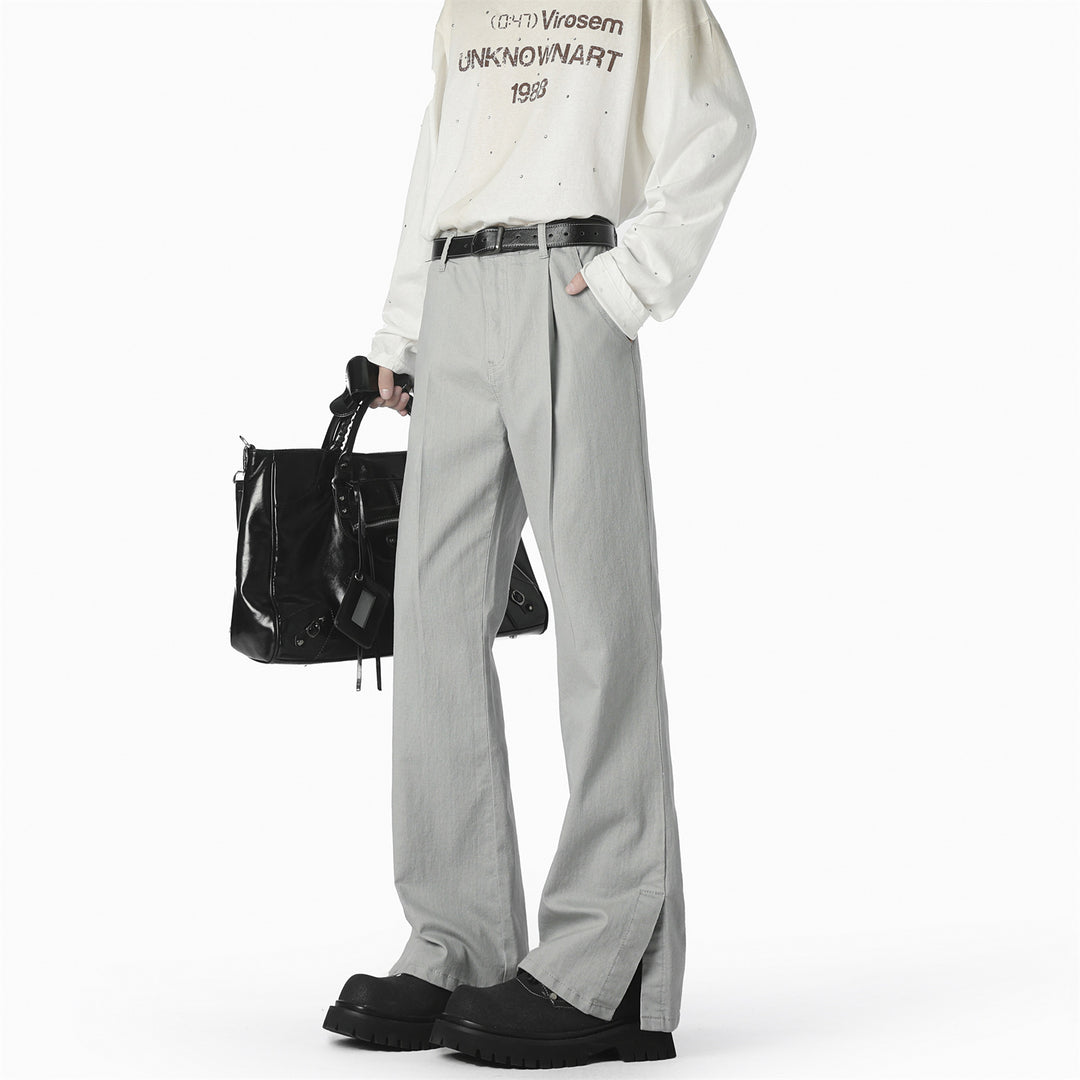 Elegant casual pants for women, wide, with fine pleats and high-quality materials Lune London