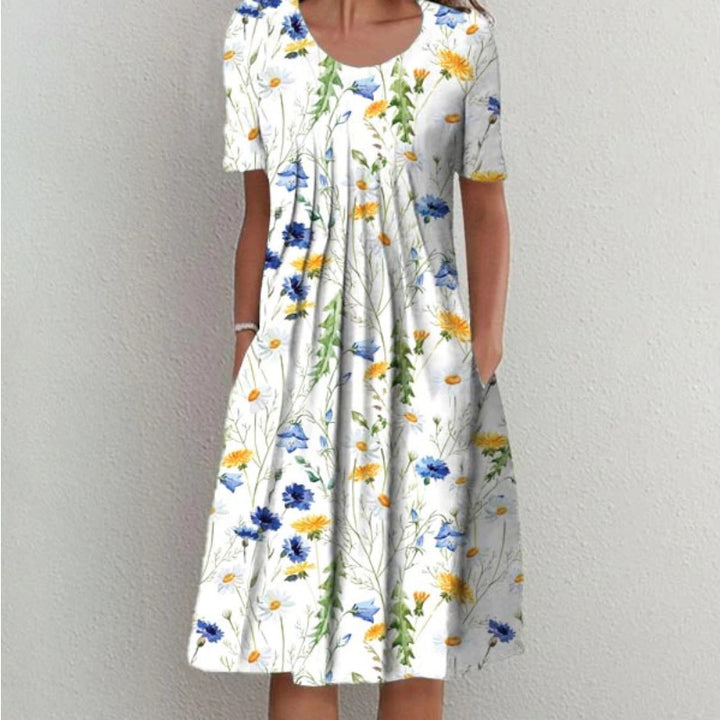 Chic and stylish women's floral casual maxi dress