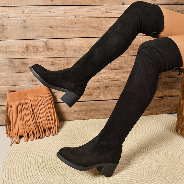 Women's boots with a casual gathered effect Lune London