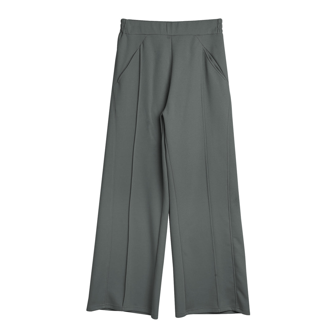 High Waist Culotte with elastic waistband and practical side pockets Lune London