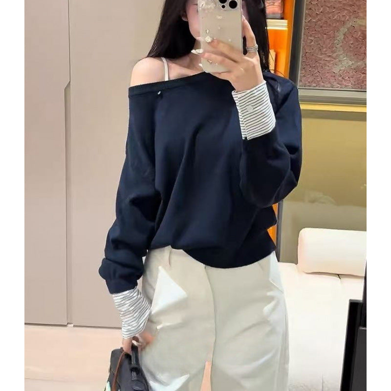 Pull décontracté pour femmes avec manches intérieures amovibles Chic & Stil