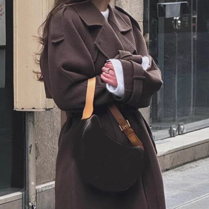 Timeless trench coat for women in high-quality material with tied belt Lune London