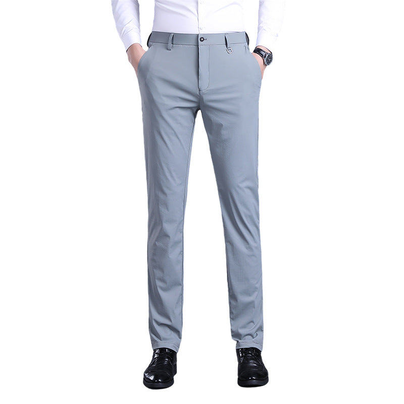 Elegant men's office pants with breathable material and slim fit Lune London