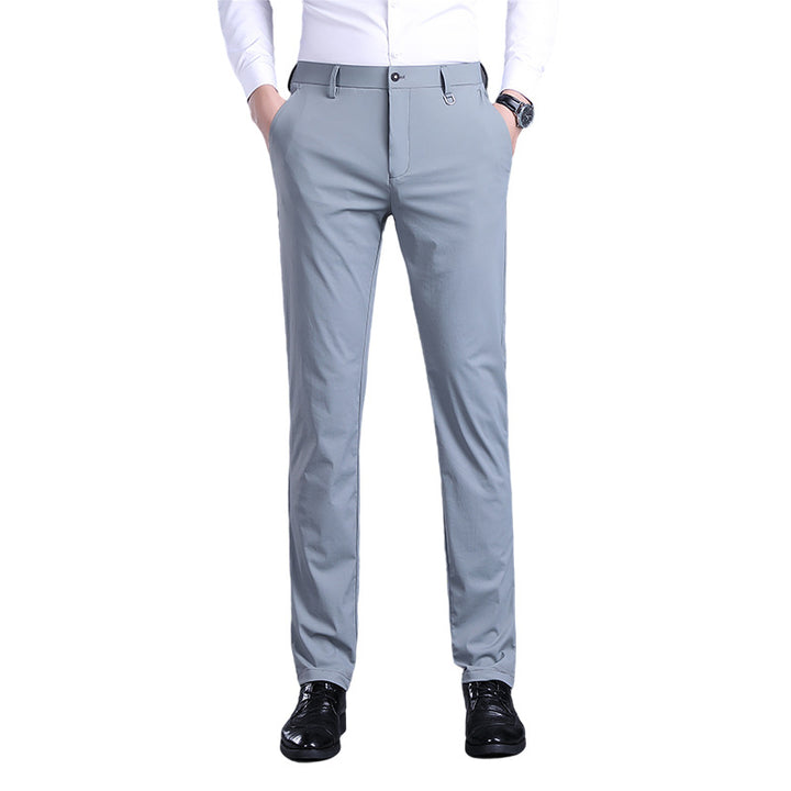 Elegant men's office pants with breathable material and slim fit Lune London