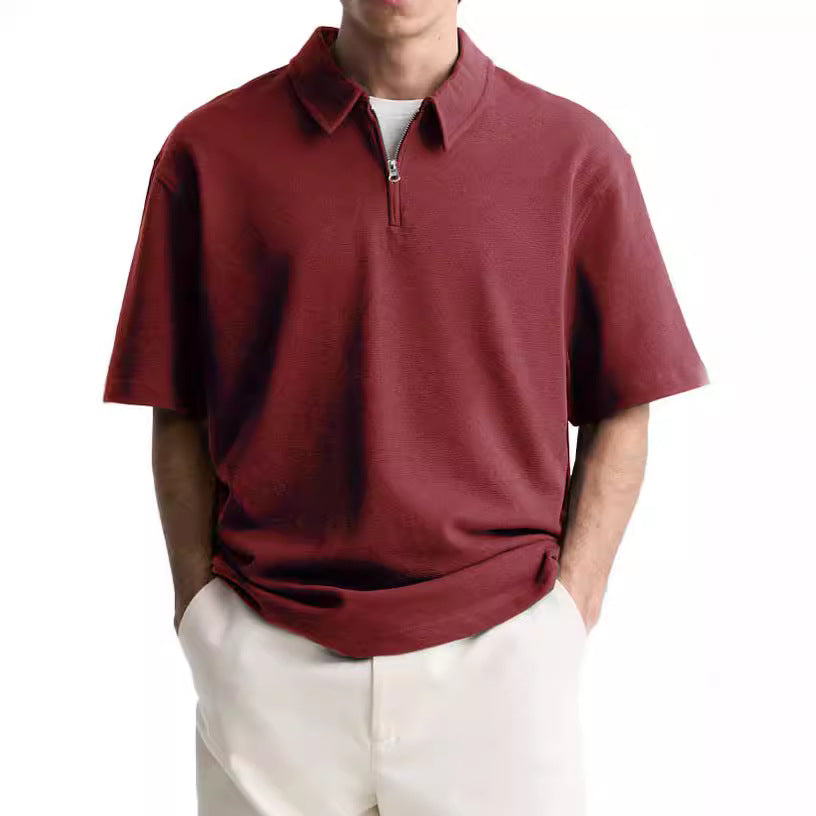Men's polo with short zipper and high-quality fabric Chic and Style