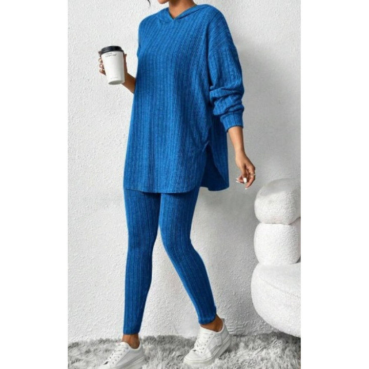 Women's Comfortable Lounge Set with Hood and Slim Pants Lune London