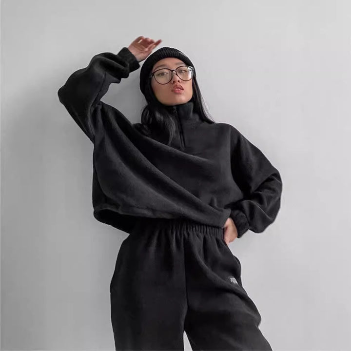 Ladies oversized comfortable fleece set Lune London