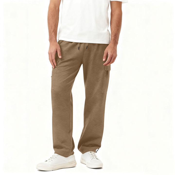 Men's Cargo-Style Leisure Pants with Practical Side Pockets and Elastic Waistband Chic & Stil