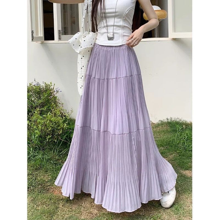 Jupe maxi femme avec des plis élégants Chic & Stil