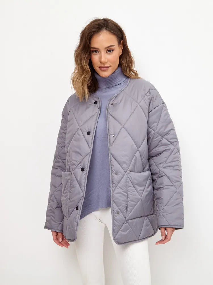 Quilted leisure jacket for women with high collar and trendy fit Lune London