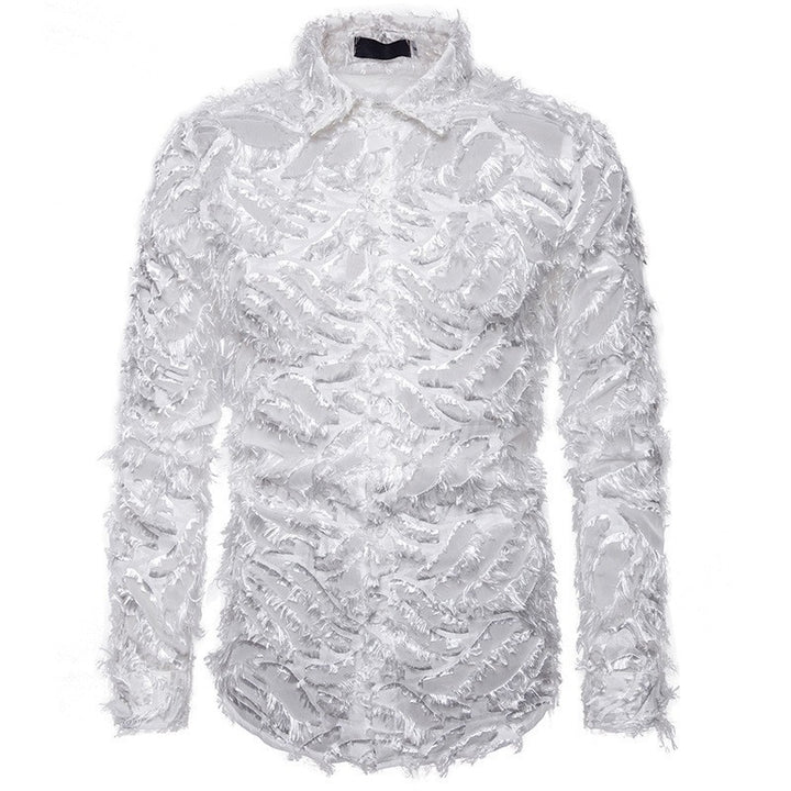 Fashionable men's shirt with textured design Lune London