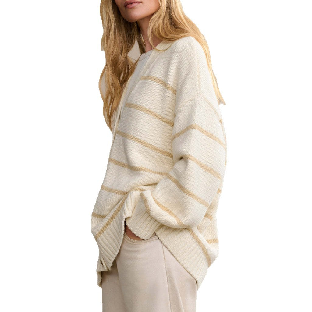 Women Striped Vest with Comfortable Cut Lune London