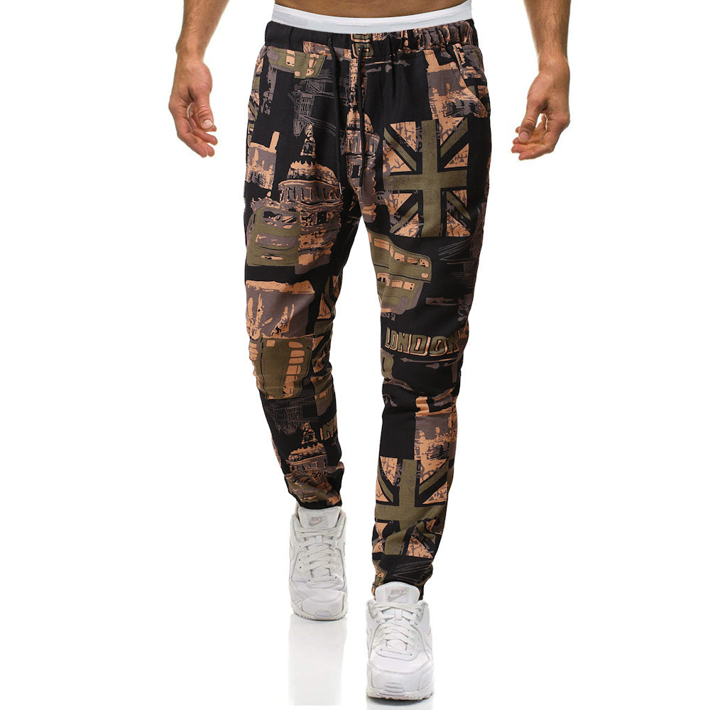 Fashion leisure pants for men with a unique London Lune London design