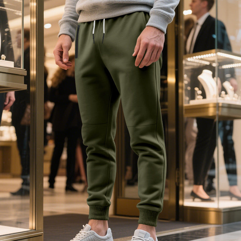 Men's leisure joggers with elastic waistband and moisture-regulating material Lune London