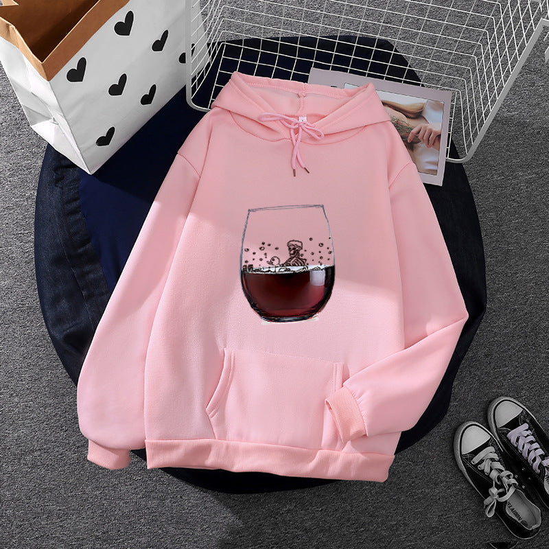Women's hoodie with artistic glass design Chic & Stil