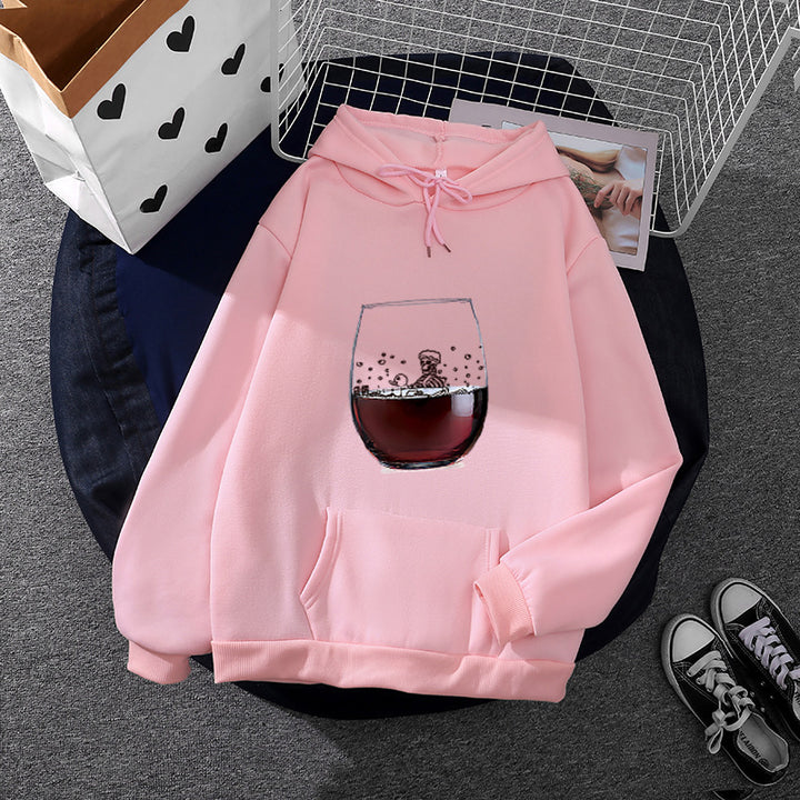 Women's hoodie with artistic glass design Chic & Stil