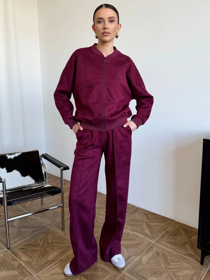 Women's sports set with short jacket and stylish pants Lune London