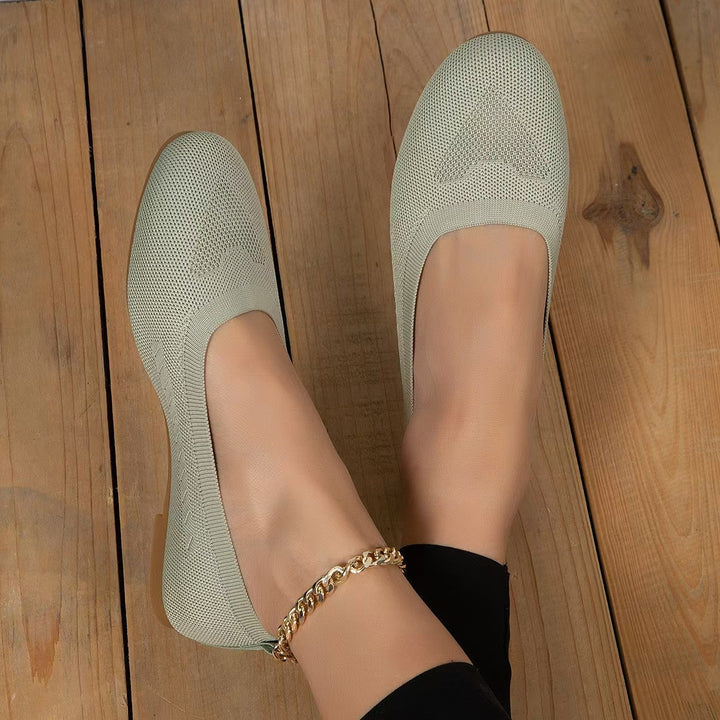Lune London Stretch Mesh Ballet Flats for Women