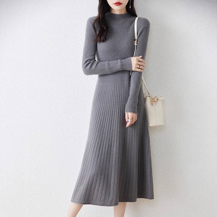 Ribbed knit dress for women with elegant design Lune London