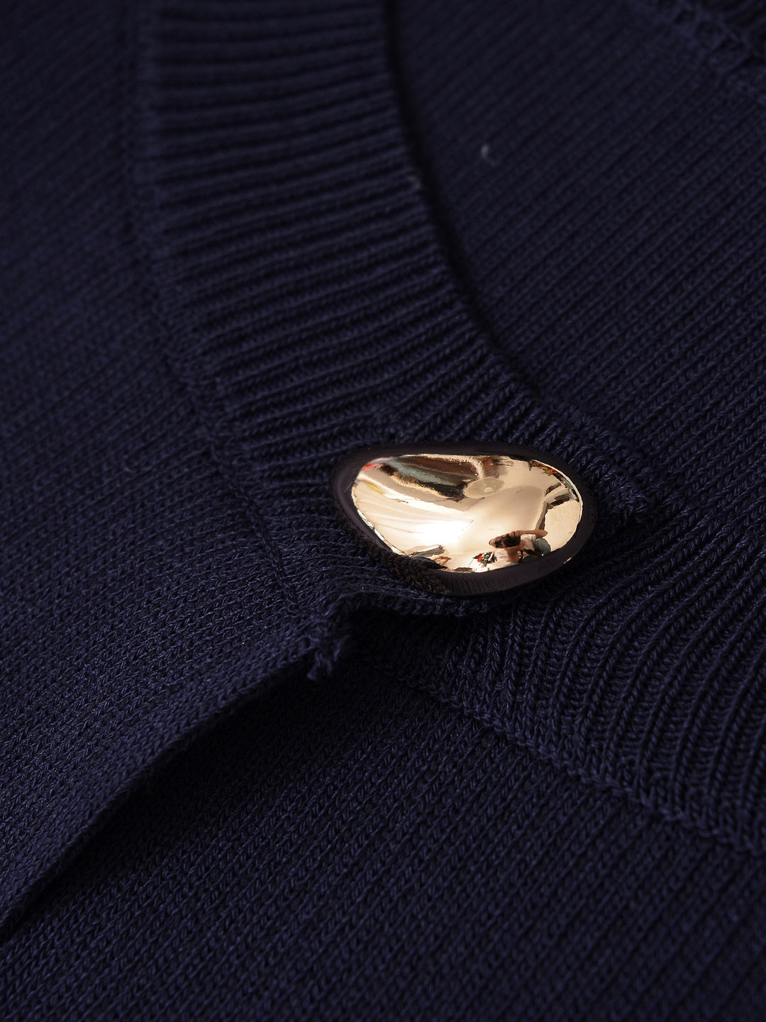 Fashionable knitted jacket for women with decorative button and elegant cut Lune London