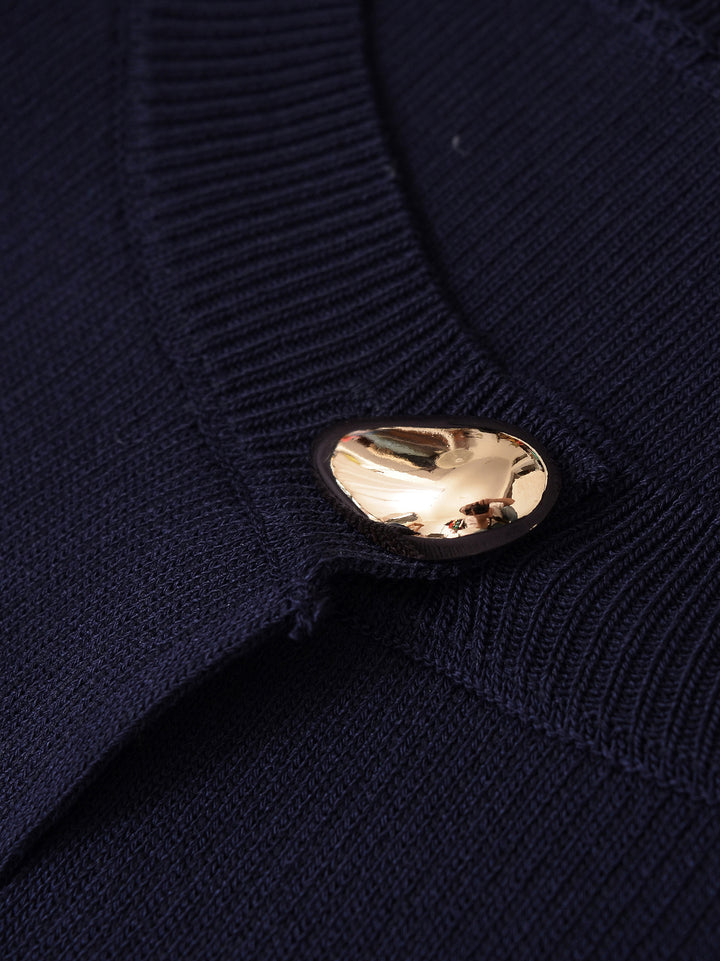 Fashionable knitted jacket for women with decorative button and elegant cut Lune London
