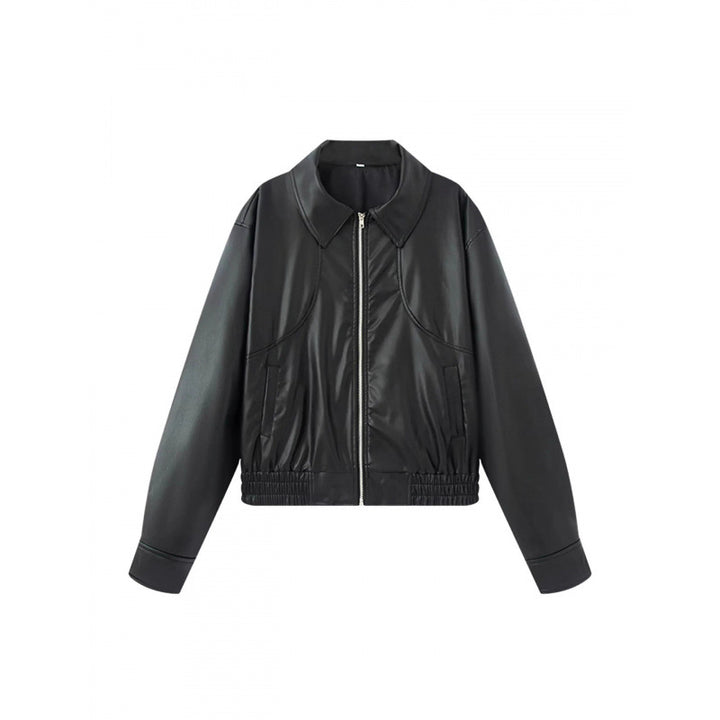 Fashion faux leather jacket for women with refined cut Lune London