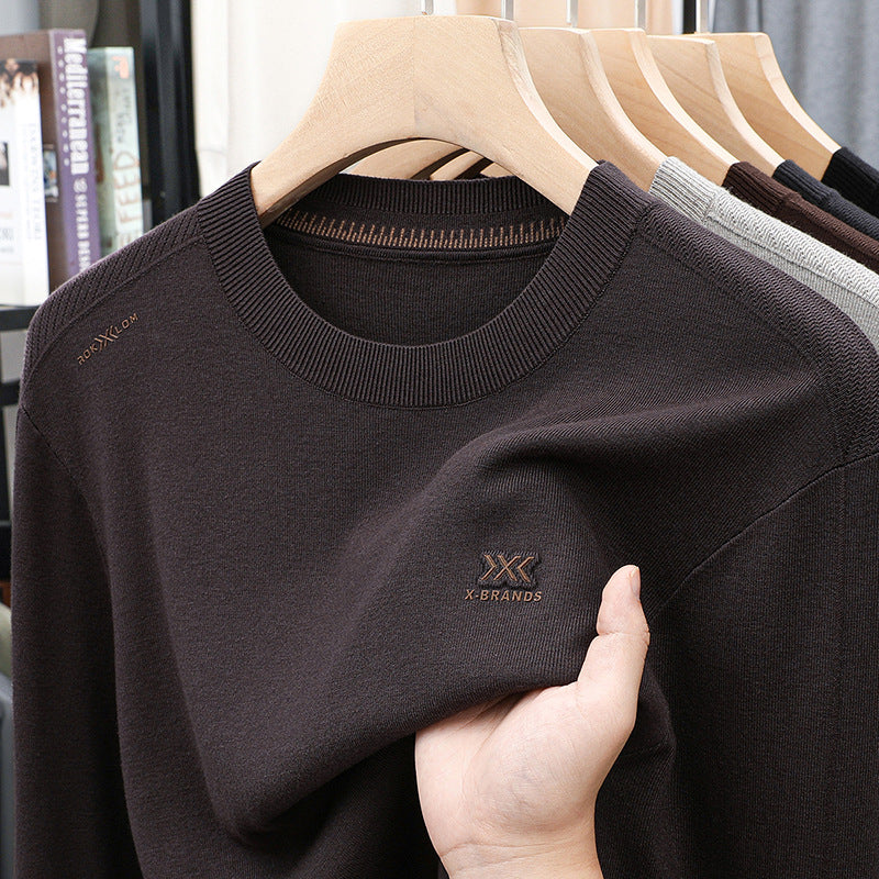 High-quality cotton round neck sweater for men Lune London