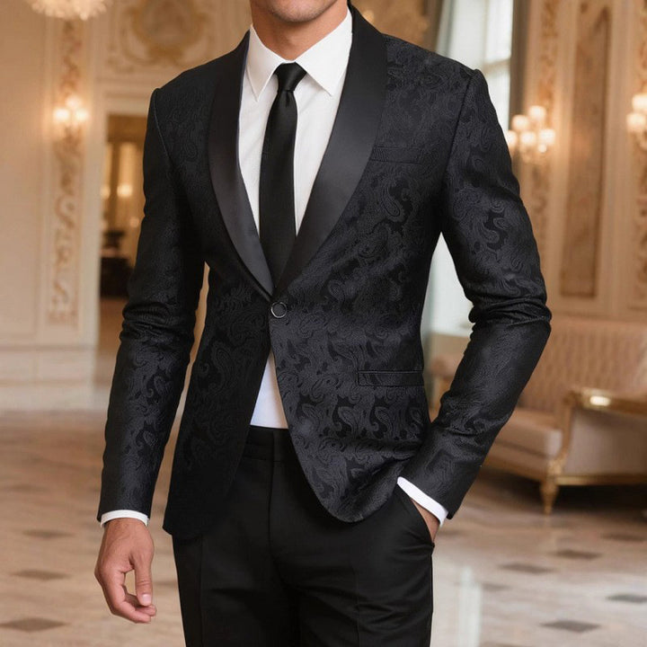 Elegant smoking blazer for men with paisley pattern Lune London