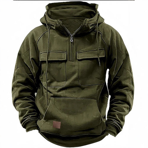 Men's functional hooded sweatshirts with practical pockets Lune London