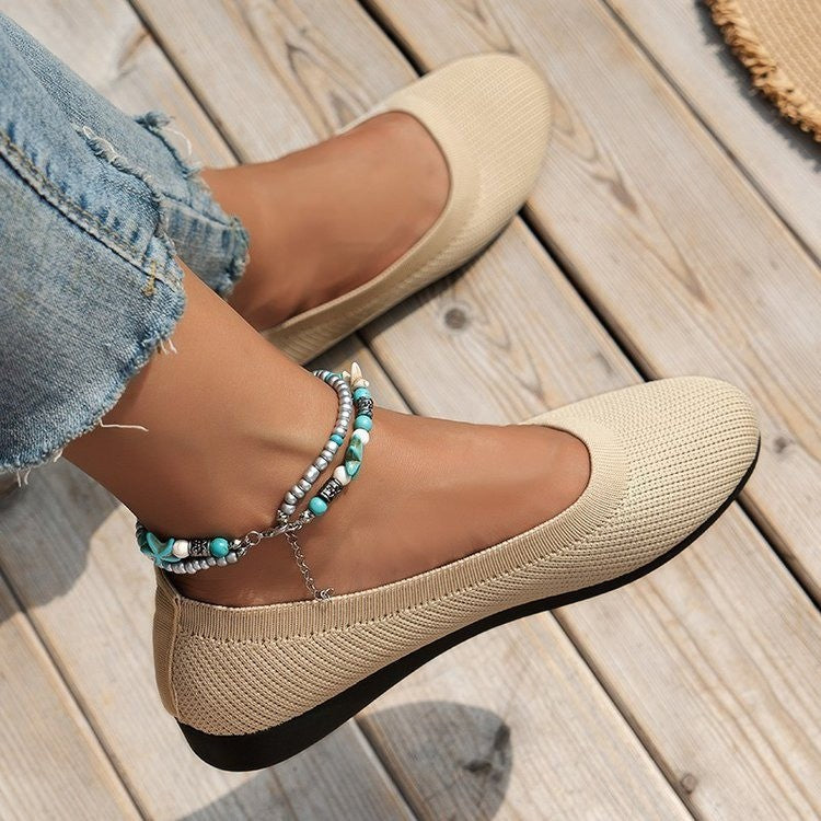 Ladies Comfortable Chic Ballet Flats