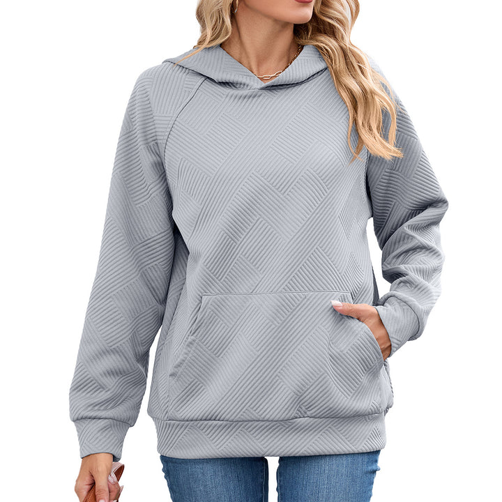 Hooded sweatshirt for women with textured design Lune London