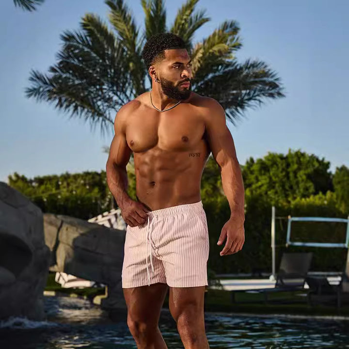 Shorts de bain stylés pour hommes avec cordon pratique Lune London