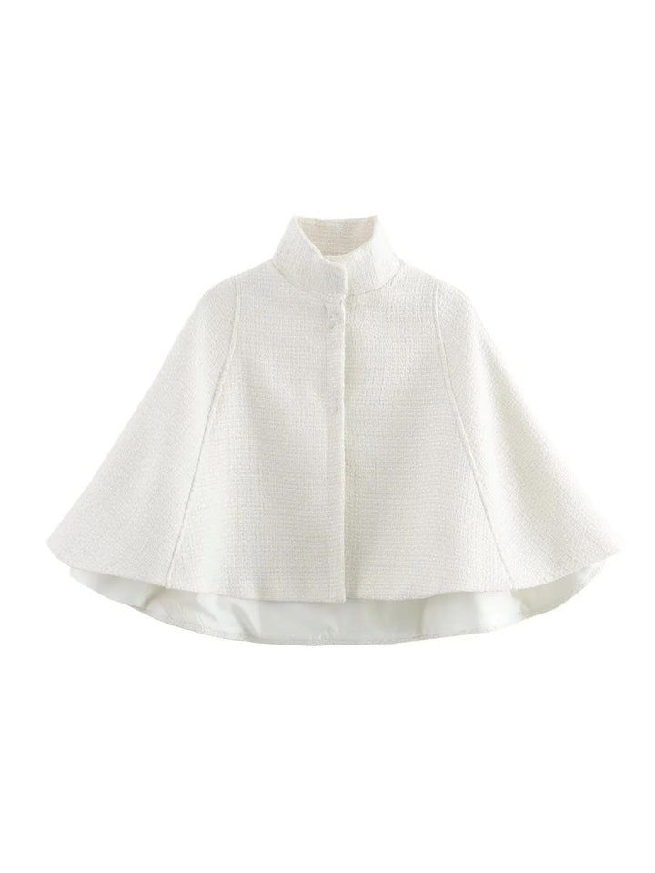 Elegant coat jacket for women in structured fabric Lune London