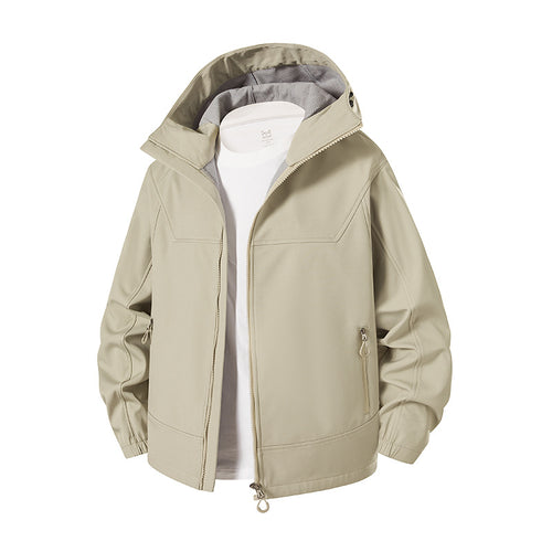 Ladies High-Collar Transitional Jacket with Functional Zipper Pockets Lune London