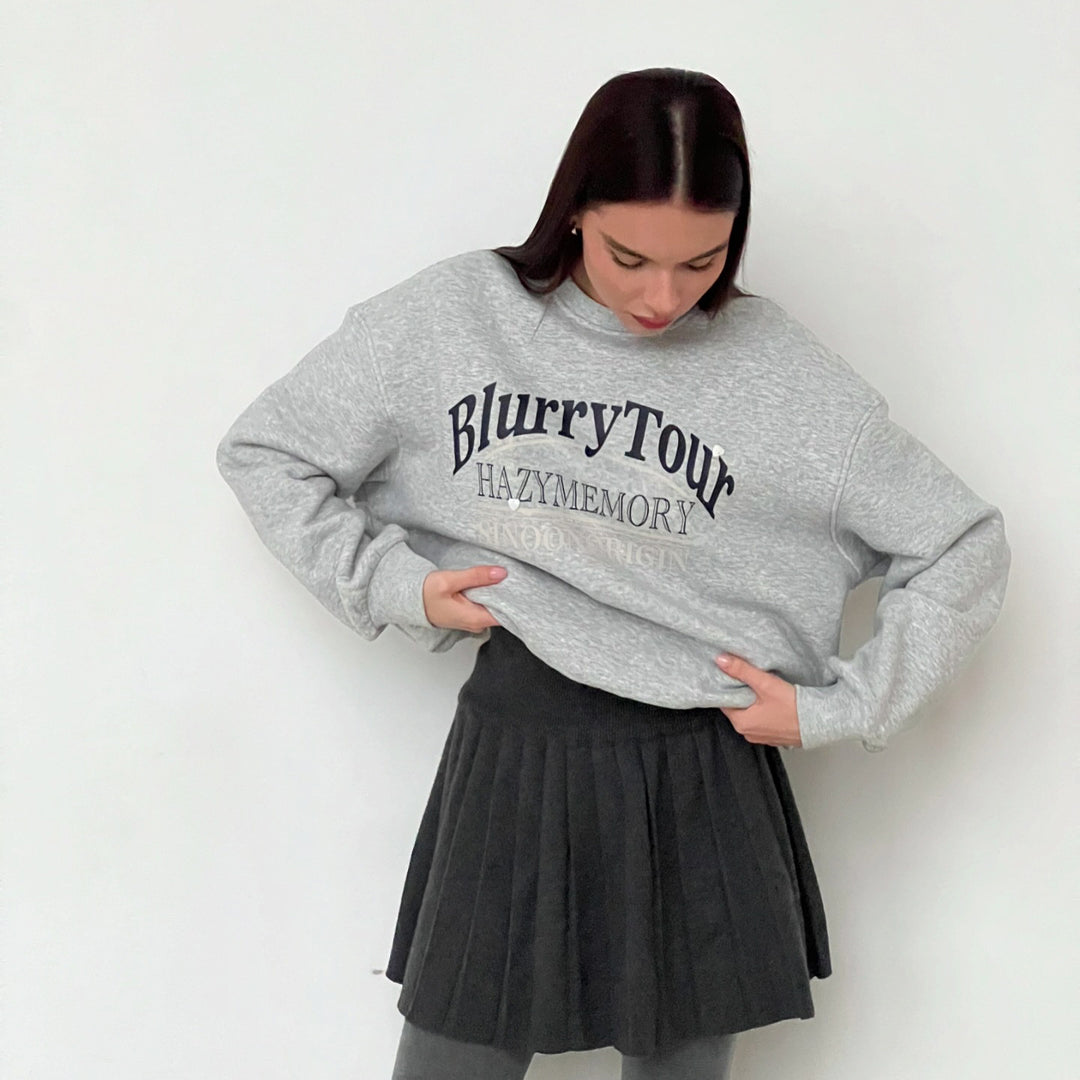 Ladies' sweatshirt with elegant logo and casual cut Lune London