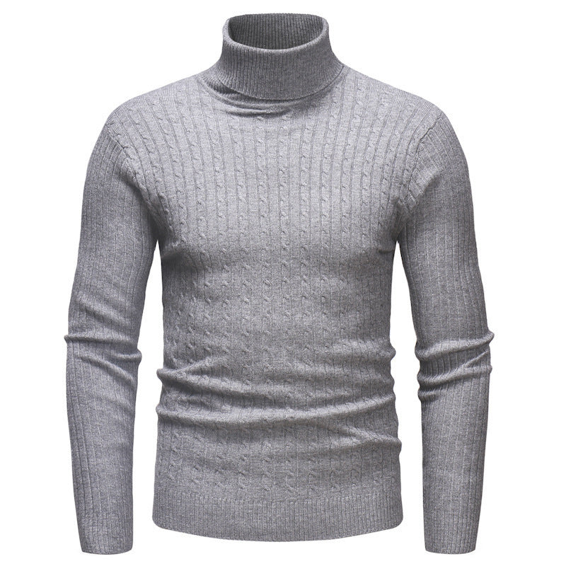 Elegant turtleneck sweater for men in fine knit Lune London