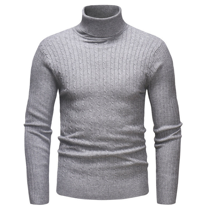 Elegant turtleneck sweater for men in fine knit Lune London
