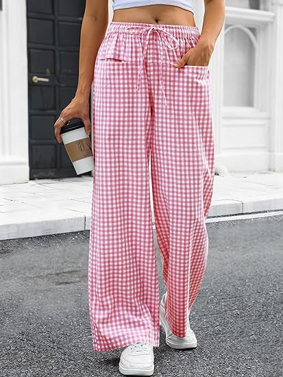 Pantalon carotte léger pour femmes avec cordon de serrage Chic & Stil